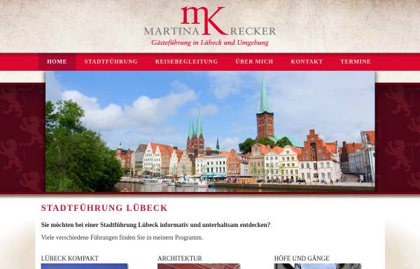 Vorschau von stadtfuehrung-luebeck.de, Stadtführung Lübeck, Martina Krecker