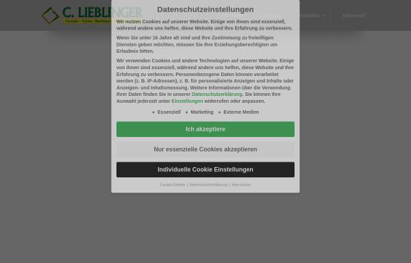 Vorschau von www.lieblinger.de, C. Lieblinger Bauelemente GmbH