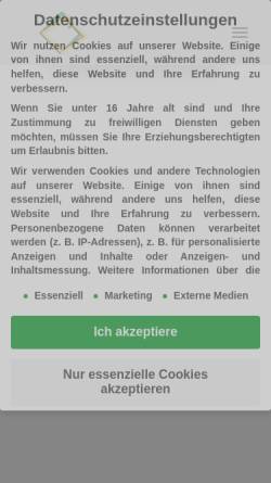 Vorschau der mobilen Webseite www.lieblinger.de, C. Lieblinger Bauelemente GmbH