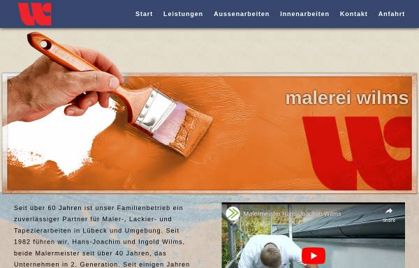 Vorschau von www.malermeister-wilms.de, Malermeister Wilms