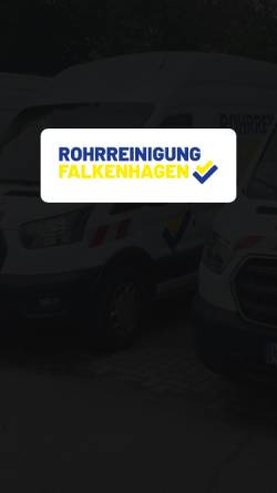 Vorschau der mobilen Webseite www.rohrreinigung-falkenhagen.de, Rohrreinigung Falkenhagen GmbH & Co. KG