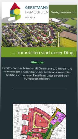 Vorschau der mobilen Webseite gerstmann-immobilien.de, Gerstmann Immobilien