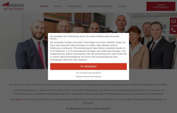 Vorschau von prehn-recht.de, Prehn Stamer Schumacher - Rechtsanwälte Partnerschaft