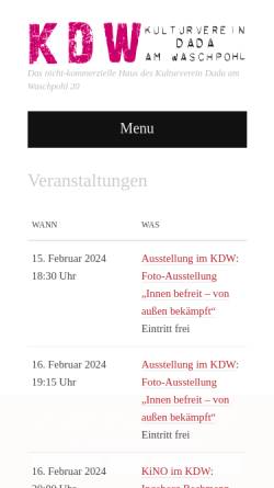 Vorschau der mobilen Webseite kdw-neumuenster.de, KDW Neumünster