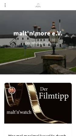 Vorschau der mobilen Webseite www.malt-n-more.de, Malt'n'more e.V.