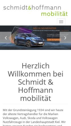 Vorschau der mobilen Webseite www.schmidt-und-hoffmann.de, Schmidt und Hoffmann GmbH