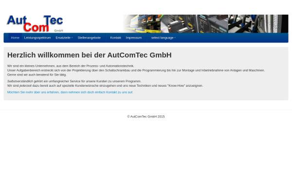 Vorschau von www.autcomtec.com, AutComTec - Automations- und ComputerTechnik GmbH