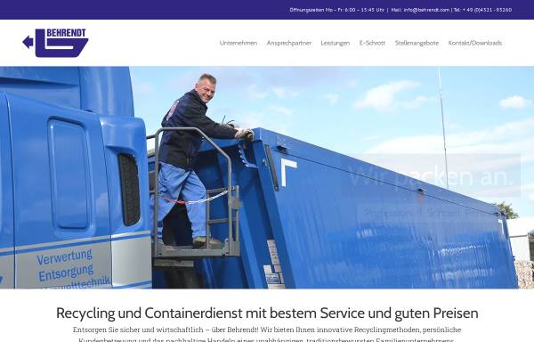 Vorschau von behrendt.com, Behrendt Rohstoffverwertung GmbH - Behrendt Recycling GmbH