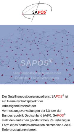 Satellitenpositionierungsdienst der deutschen Landesvermessung (SAPOS)