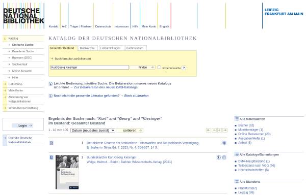 Vorschau von portal.dnb.de, Online-Katalog der Deutschen National Bibliothek