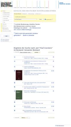 Vorschau der mobilen Webseite portal.dnb.de, Online-Katalog der Deutschen Nationalbibliothek