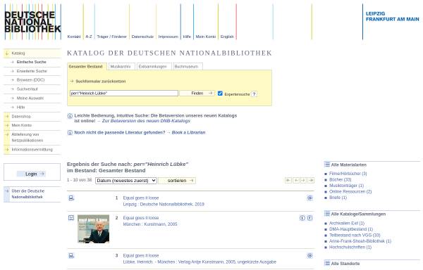 Katalog der Deutschen Nationalbibliothek