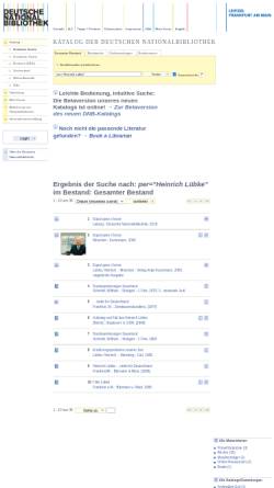 Vorschau der mobilen Webseite portal.dnb.de, Katalog der Deutschen Nationalbibliothek