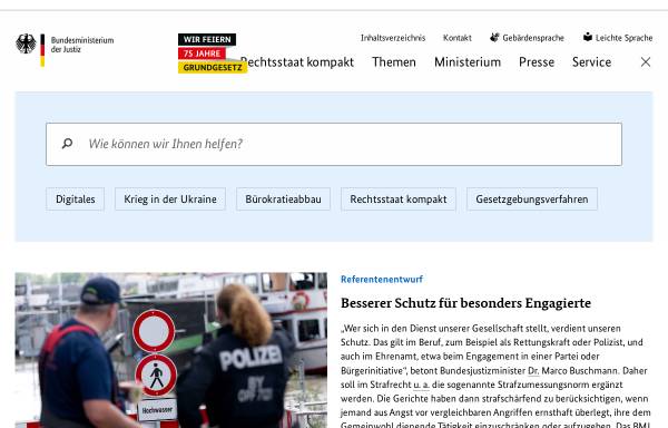 Vorschau von www.bmjv.de, Bundesministerium der Justiz und für Verbraucherschutz (BMJV)