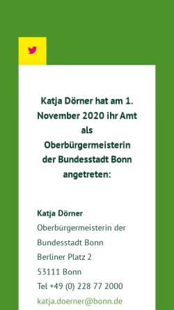 Vorschau der mobilen Webseite www.katja-doerner.de, Dörner, Katja (MdB)