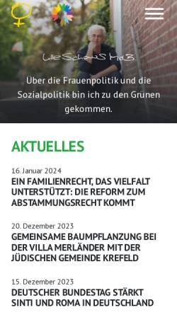 Vorschau der mobilen Webseite ulle-schauws.de, Schauws, Ulle (MdB)
