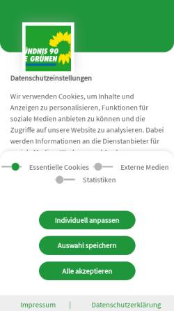 Vorschau der mobilen Webseite www.klein-schmeink.de, Klein-Schmeink, Maria (MdB)