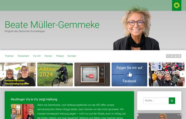 Vorschau von www.mueller-gemmeke.de, Müller-Gemmeke, Beate (MdB)