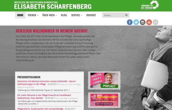 Vorschau von www.elisabeth-scharfenberg.de, Scharfenberg, Elisabeth (MdB)