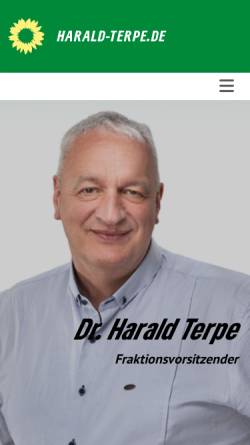 Vorschau der mobilen Webseite www.harald-terpe.de, Terpe, Dr. Harald (MdB)