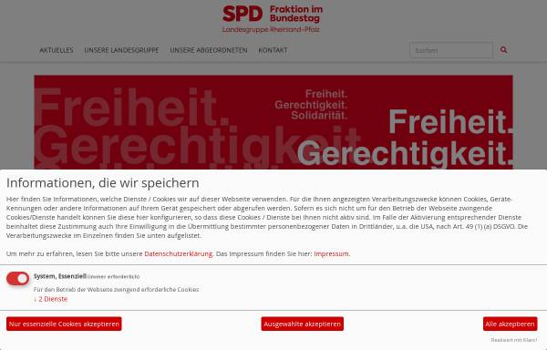 Vorschau von www.spd-landesgruppe-rlp.de, SPD Landesgruppe Rheinland-Pfalz