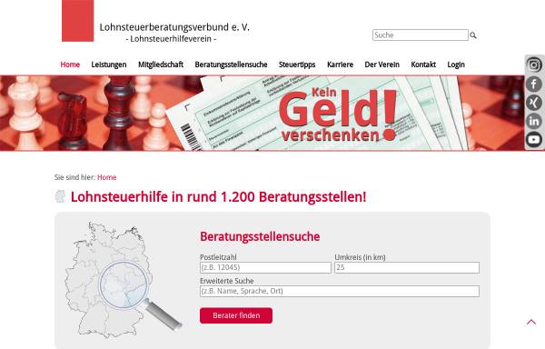 Vorschau von www.steuerverbund.de, Lohnsteuerberatungsverbund e. V.