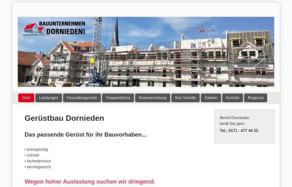 Vorschau von www.geruestbau-duderstadt.de, Bauunternehmen Dornieden