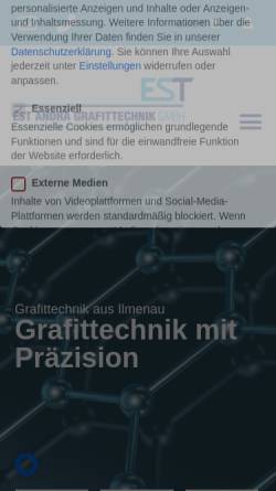 Vorschau der mobilen Webseite www.andrae-grafit.de, Andrä Grafittechnik