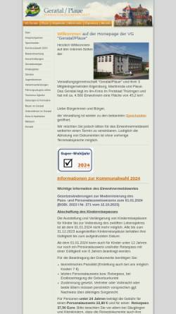 Vorschau der mobilen Webseite www.geratal.de, Verwaltungsgemeinschaft Geratal