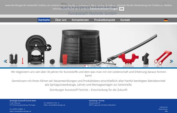 Vorschau von www.dornburger.de, Dornburger Kunststoff-Technik GmbH