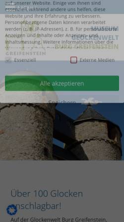 Vorschau der mobilen Webseite www.burg-greifenstein.net, Burg Greifenstein