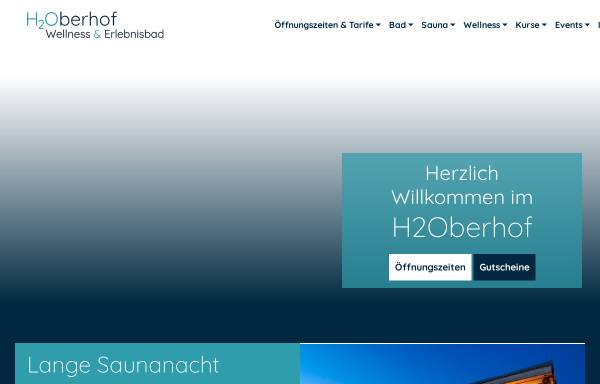 Vorschau von www.h2-oberhof.de, H2Oberhof - Wellness & Erlebnisbad