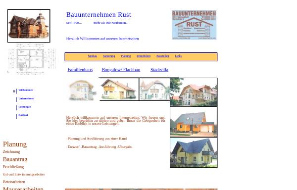 Vorschau von www.rust-bau.de, Bauunternehmen Rust - Inh. Peter Rust