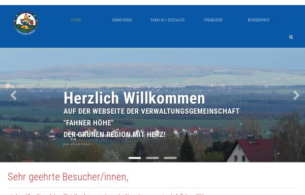 Vorschau von www.fahner-hoehe.de, Region Fahner Höhe