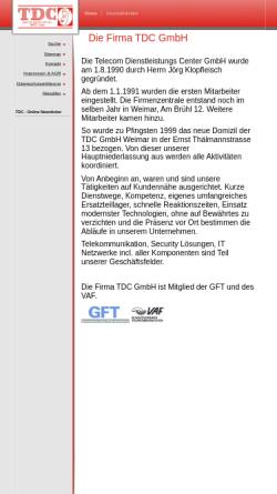Vorschau der mobilen Webseite www.tdc-online.de, Telecom Dienstleistungs Center GmbH