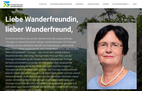 Vorschau von www.wanderverband-thueringen.de, Deutsche Gebirgs- und Wandervereine - Landesverband Thüringen e.V.