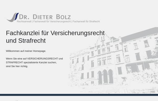 Vorschau von ra-dr-bolz.de, Dr. Dieter Bolz