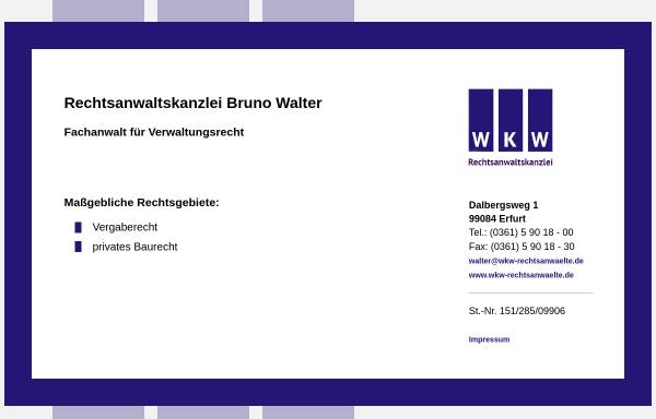 WKW Rechtsanwälte Bruno Walter und Bernd Kahleyß
