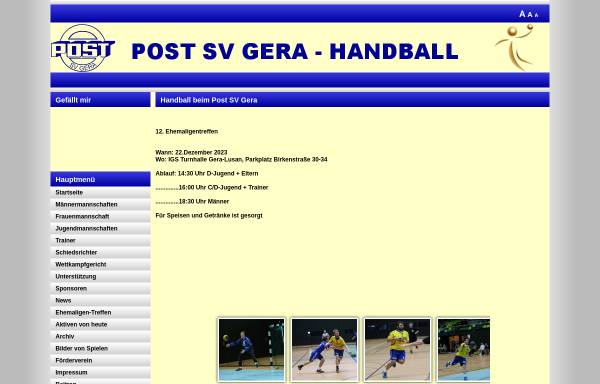 Post SV Gera - Handball