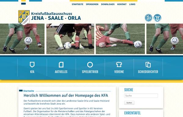 Vorschau von kfa-jena-saale-orla.de, Kreisfußballausschuß Jena-Saale-Orla