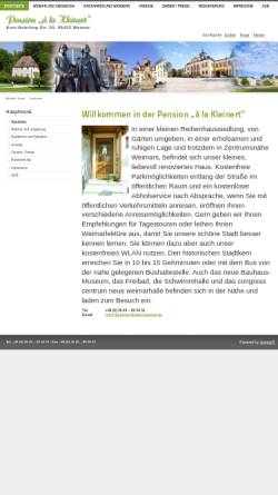 Vorschau der mobilen Webseite www.pension-kleinert-weimar.de, Pension á la Kleinert