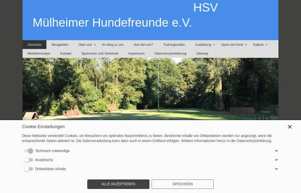 Vorschau von www.hsv-muelheimer-hundefreunde.de, HSV Mülheimer Hundefreunde