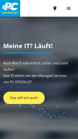 Vorschau der mobilen Webseite pcspezialist.de, PC-Spezialist, Synaxon AG