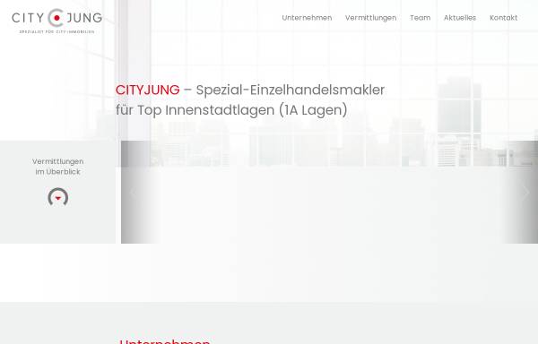 Vorschau von www.cityjung.de, Cityjung Immobilien