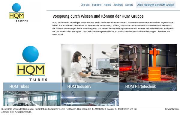 Vorschau von www.hqm-gmbh.de, Härterei und Qualitätsmanagement GmbH