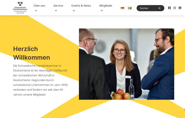 Vorschau von www.schwedenkammer.de, Schwedische Handelskammer in der Bundesrepublik Deutschland
