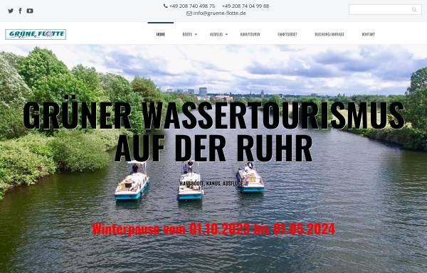 Vorschau von www.gruene-flotte.de, Grüne Flotte Hesse & Franke GbR