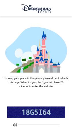 Vorschau der mobilen Webseite www.disneylandparis.de, Disneyland Resort Paris