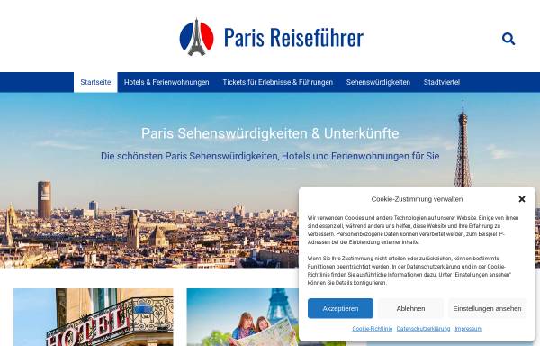 Vorschau von www.paris-infoservice.de, Paris Infoservice