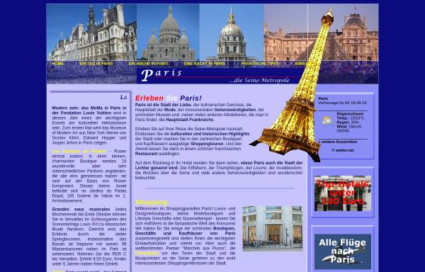 Vorschau von www.einfach-paris.de, Entdecken Sie Paris!